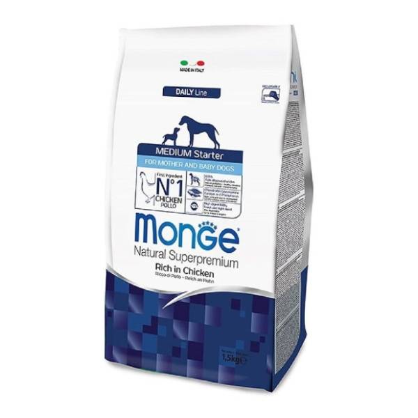 MONGE Medium starter hrana za pse piletina 15kg