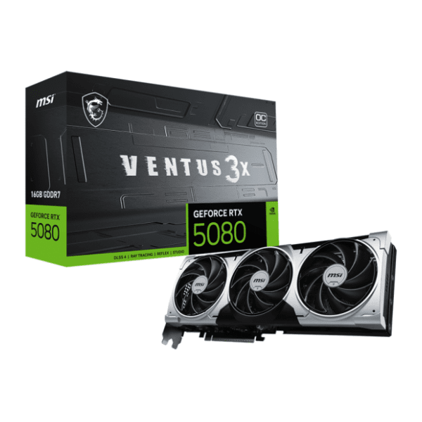 MSI nVidia GeForce RTX 5080 VENTUS 3X OC PLUS 16GB GDDR7 256-bit grafička kartica