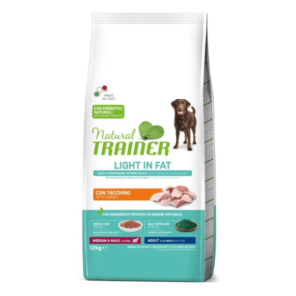 NATURAL TRAINER Light in fat hrana za pse belo meso 12kg