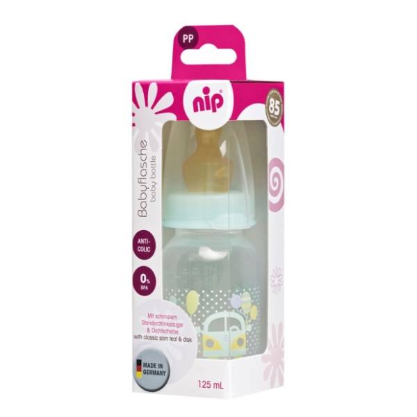 NIP Family flašica 1250ml i kaučuk cucla (0-6m)