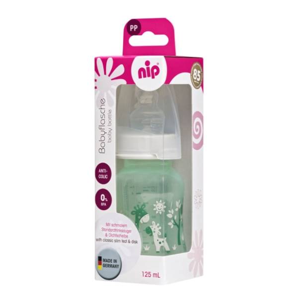 NIP Trendy flašica 125ml i silikonska cucla (0-6m)