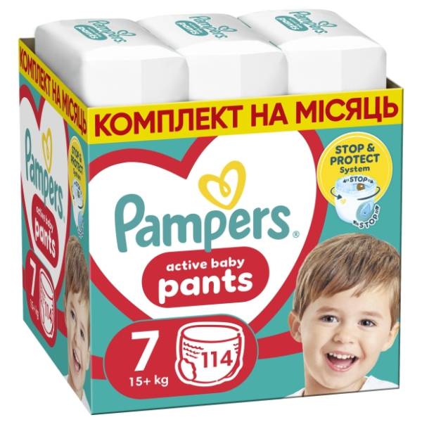 PAMPERS pelene pants monthly pack MSB 7 114kom