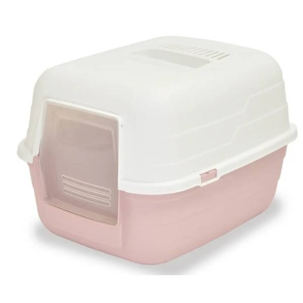 PETMAX Pratic toalet za mačke 32x48x38cm roze