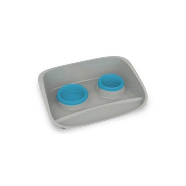 PETMAX Stella set dve činije 0,25+0,3l plavi
