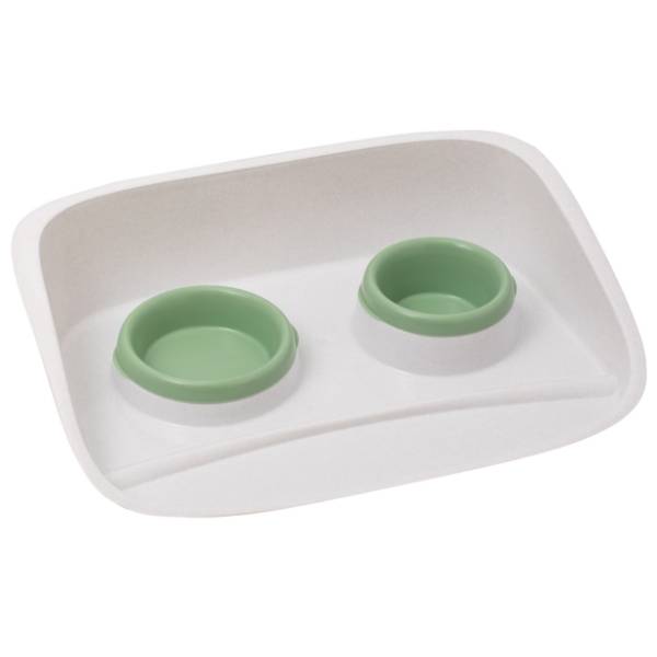 PETMAX Stella set dve činije 0,25+0,3l zeleni