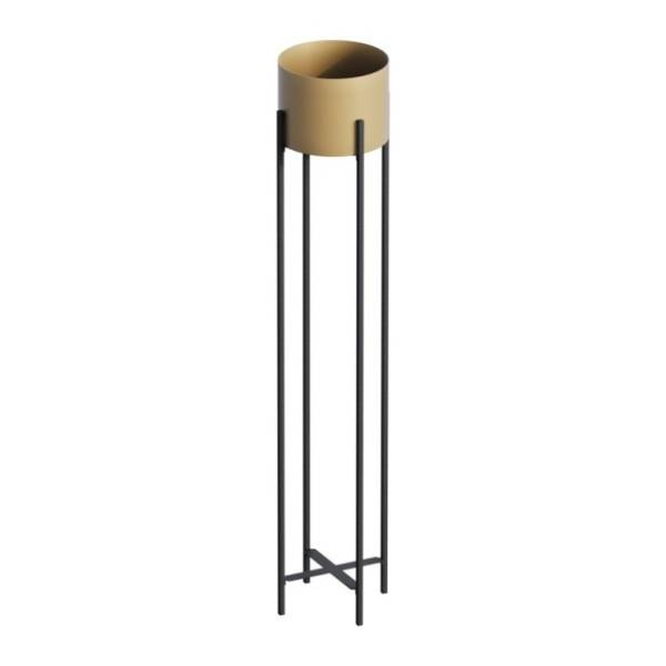 Saksija WALLXPERT Decorative pot 23x108cm crno-zlatna
