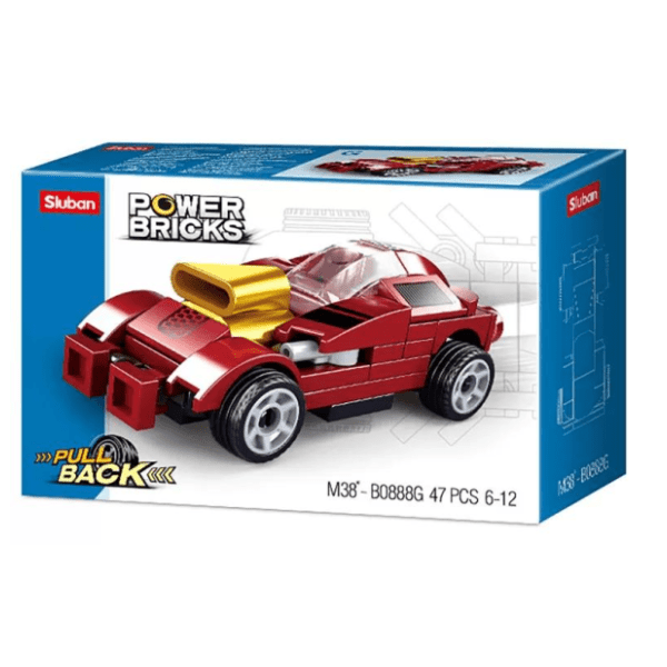 SLUBAN kocke Trkački automobil 47kom