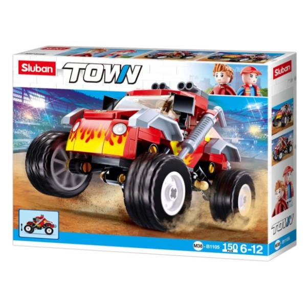 SLUBAN kocke vozilo Off road crveni