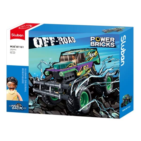 SLUBAN kocke vozilo Off road zeleni