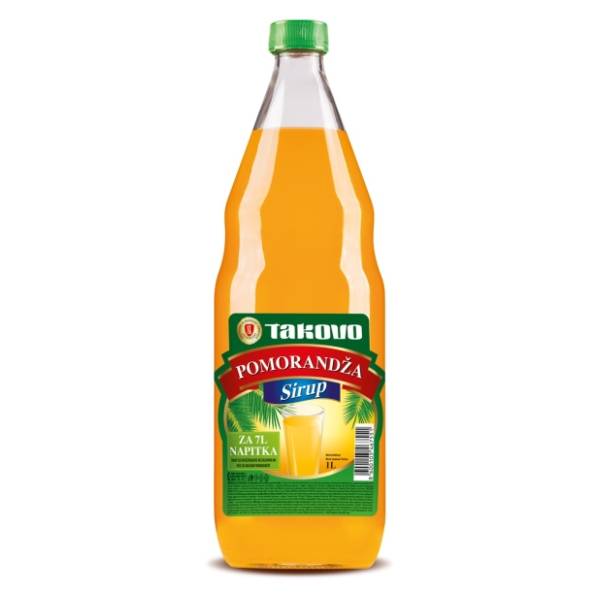 Sok sirup TAKOVO pomorandža 1l