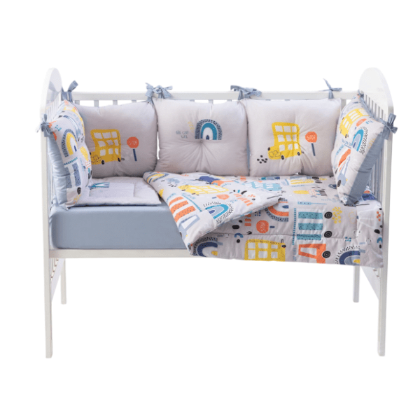 STEFAN posteljina sa ogradicom za bebe Big city 60 x 120 cm