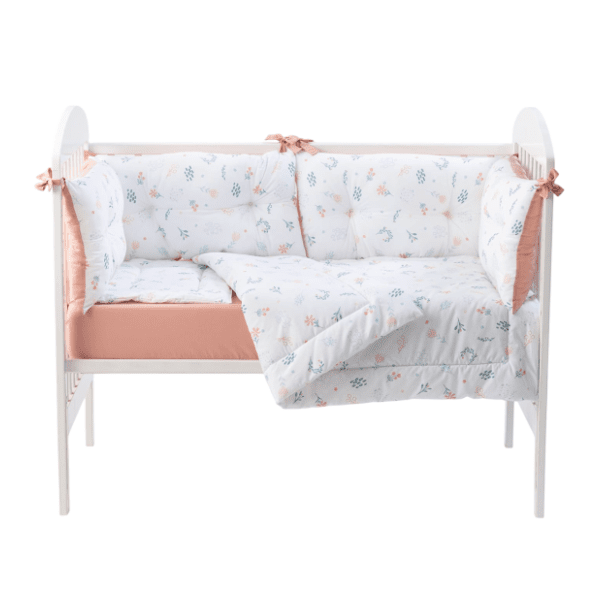 STEFAN posteljina sa ogradicom za bebe Grančica 60 x 120 cm