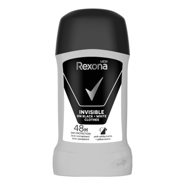 Stik REXONA invisible black & white 50ml