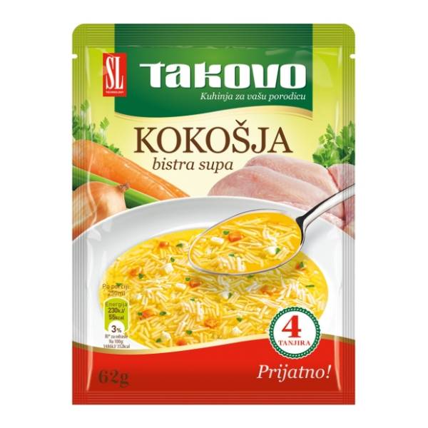 Supa TAKOVO kokošija 62g