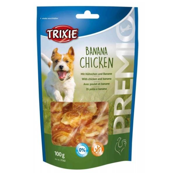 TRIXIE Premio pileći komadi sa bananom za pse 100g