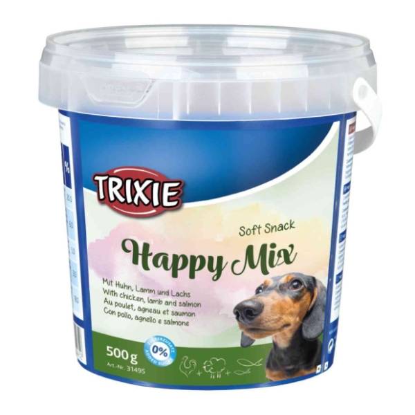 TRIXIE Soft snacks happy mix piletina jagnjetina i losos 500g
