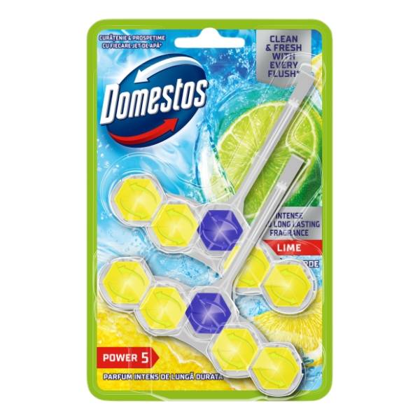 WC osveživač DOMESTOS power 5 lime 2x55g