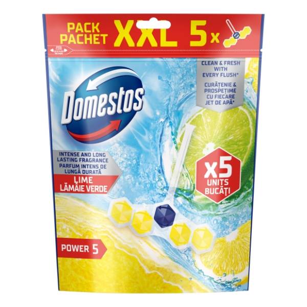 WC osveživač DOMESTOS power 5 lime 5x50g