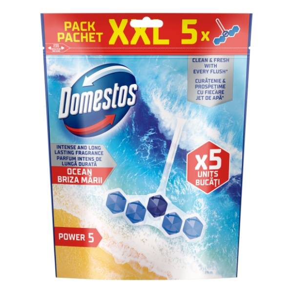 WC osveživač DOMESTOS power 5 ocean 5x50g