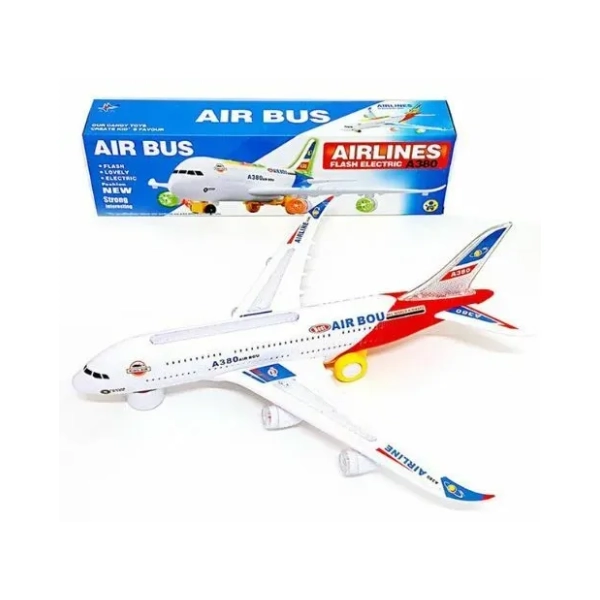 Avion sa svetlosnim i zvučnim efektima SPINO beli