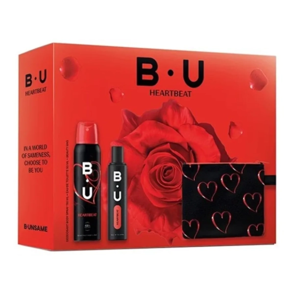 B.U. set Heartbeat (dezodorans, toaletna voda i neseser)