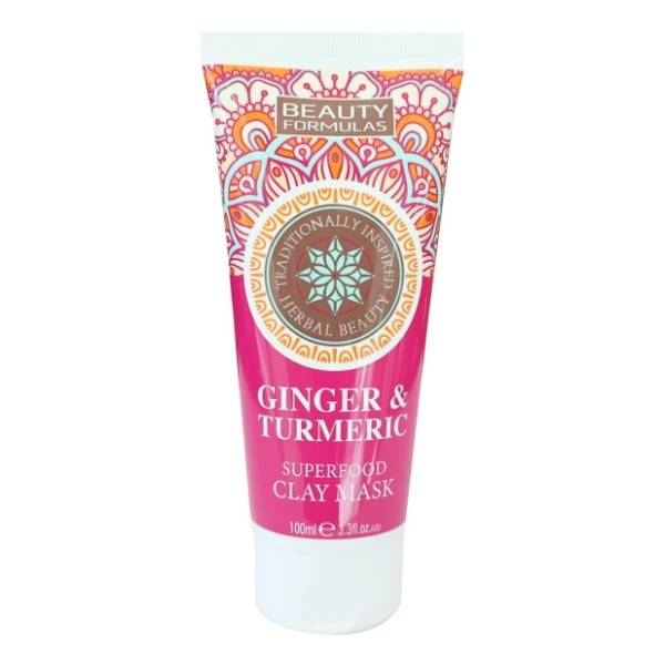 BEAUTY FORMULAS Ginger & turmeric maska za lice 100ml