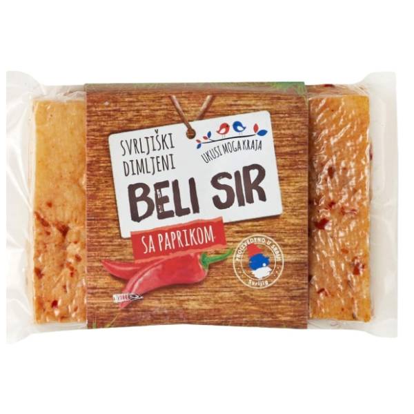 Beli sir UKUSI MOGA KRAJA Svrljiški dimljeni sa paprikom 250g