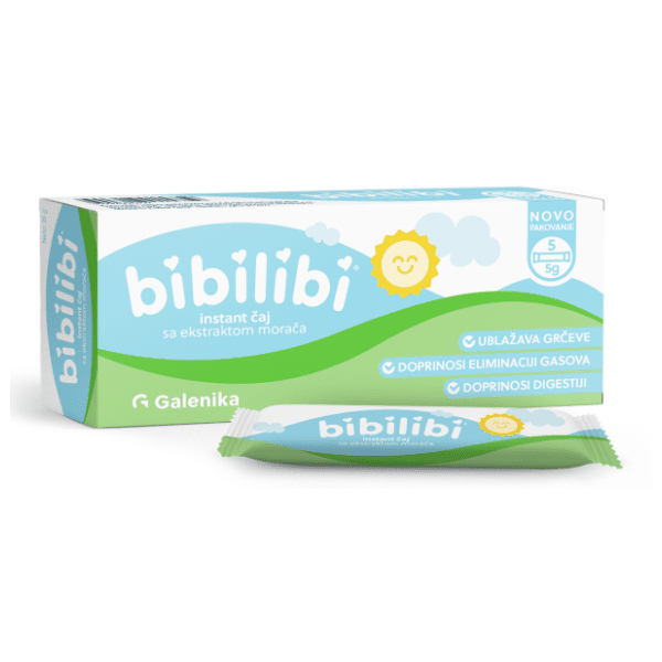 BIBILIBI instant čaj protiv grčeva 5x5g