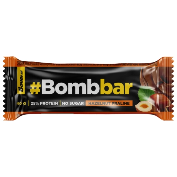 BOMBBAR bar lešnik i čokolada bez šecera 40g
