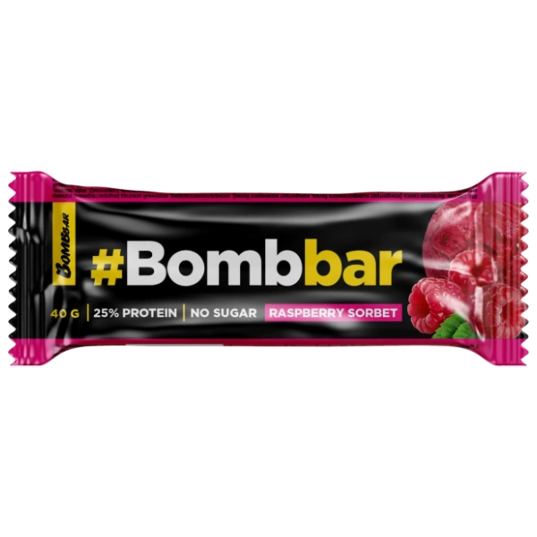 BOMBBAR bar malina čokolada bez šecera 40g