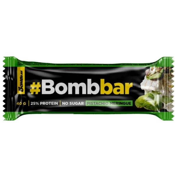 BOMBBAR bar pistaći meringue bez šećera 40g