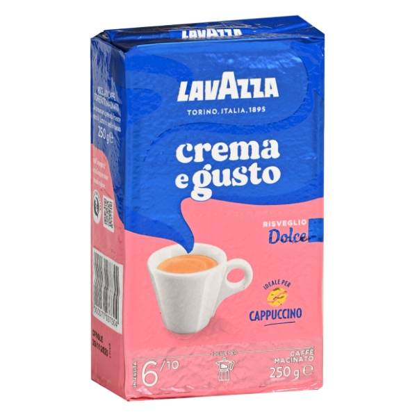 Espresso kafa LAVAZZA Crema E Gusto Dolce mlevena 250g