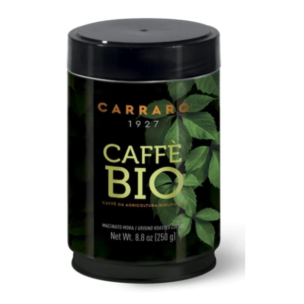 Espresso kafa CARRARO Bio mlevena 250g