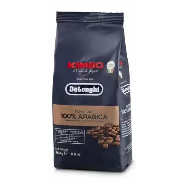Espresso kafa KIMBO DeLonghi Arabica u zrnu 250g