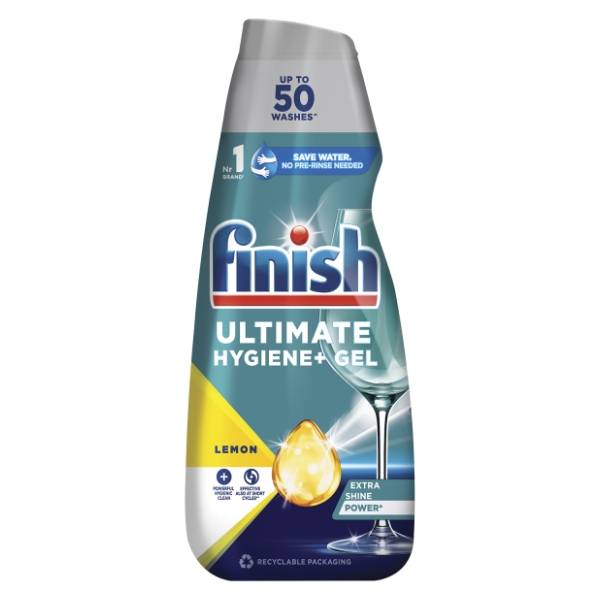 FINISH Ultimate gel za mašinsko pranje posuđa lemon 1l