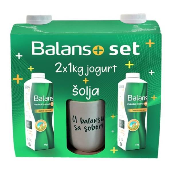 Jogurt IMLEK Balans 2x1kg + šolja