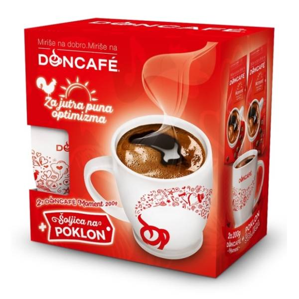 Kafa DONCAFE Džezverska 2x200g + šolja