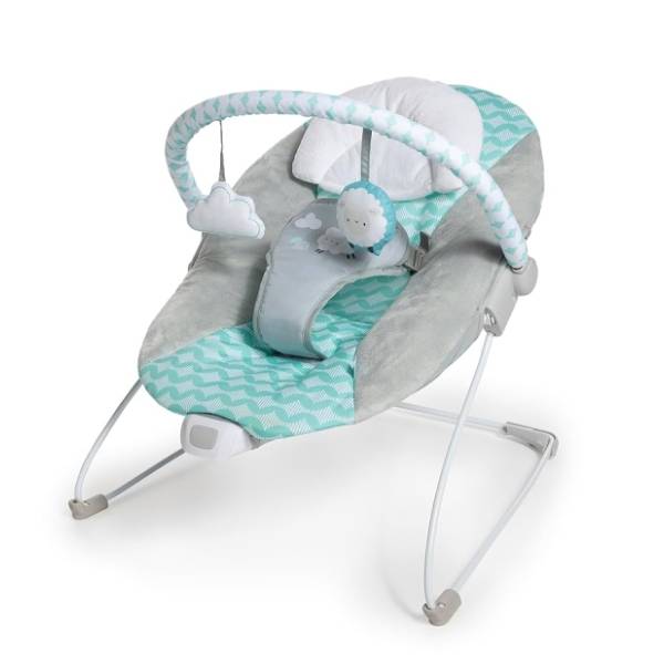 KIDS II ležaljka Ingenuity bouncity bounce sivo-mint