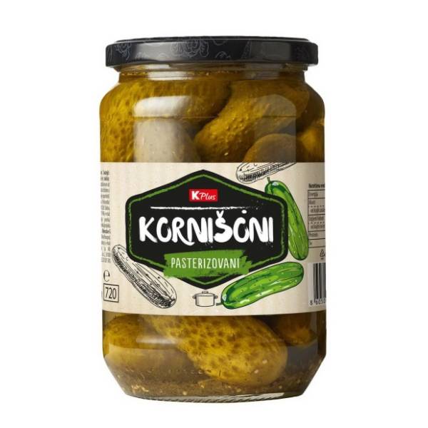 Kornišoni K PLUS 670g