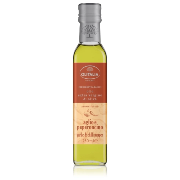 Maslinovo ulje OLITALIA sa aromom belog luka i paprike 250ml