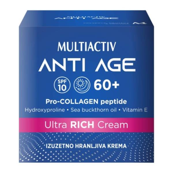 MULTIACTIV anti age krema hranljiva 60+ 50ml