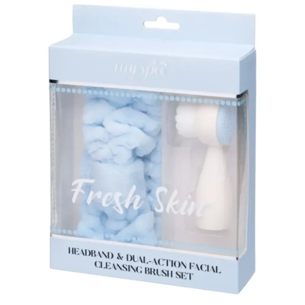 MY SPA traka za kosu i četka za čišćenje lica Fresh skin