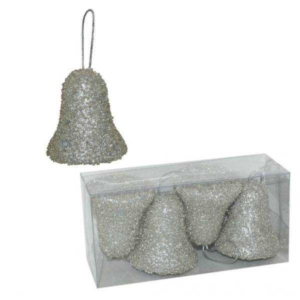 Novogodišnji ukras zvono od stiropora 7cm 51-841000 4kom