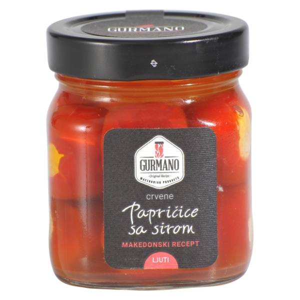 Papričice GURMANO sa sirom crvene ljute 290g