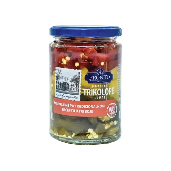 Paprike PRONTO Tricolore ljute 370ml