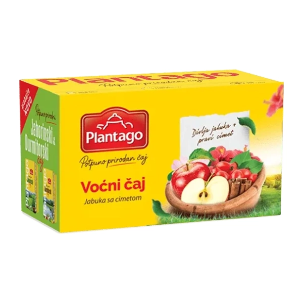 PLANTAGO čaj jabuka i cimet 60g
