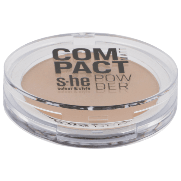 S-HE COLOUR&STYLE kompaktni puder matt 175/405