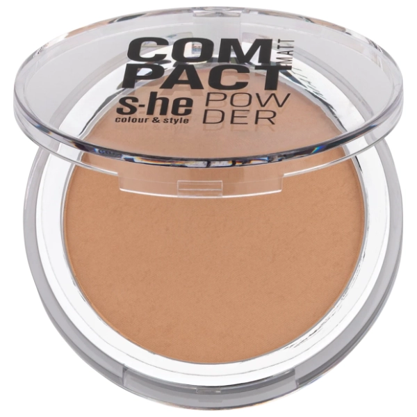 S-HE COLOUR&STYLE kompaktni puder matt 175/406