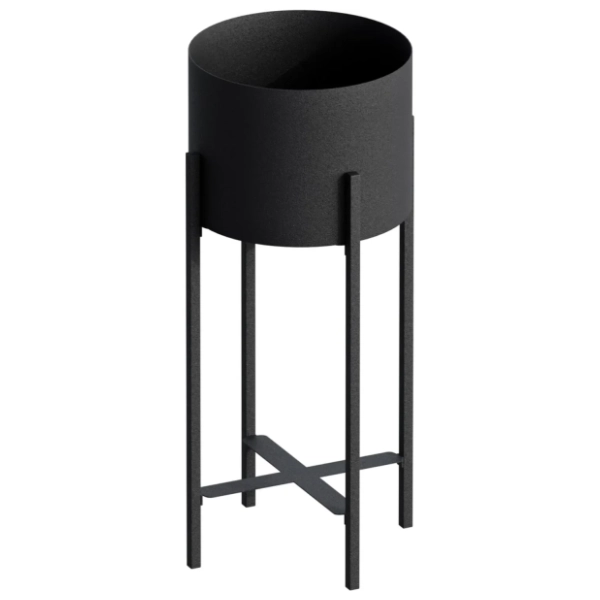 Saksija WALLXPERT Decorative pot 48cm crna