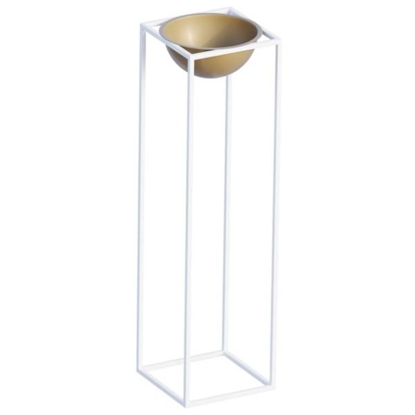 Saksija WALLXPERT Decorative pot 80cm belo-zlatna